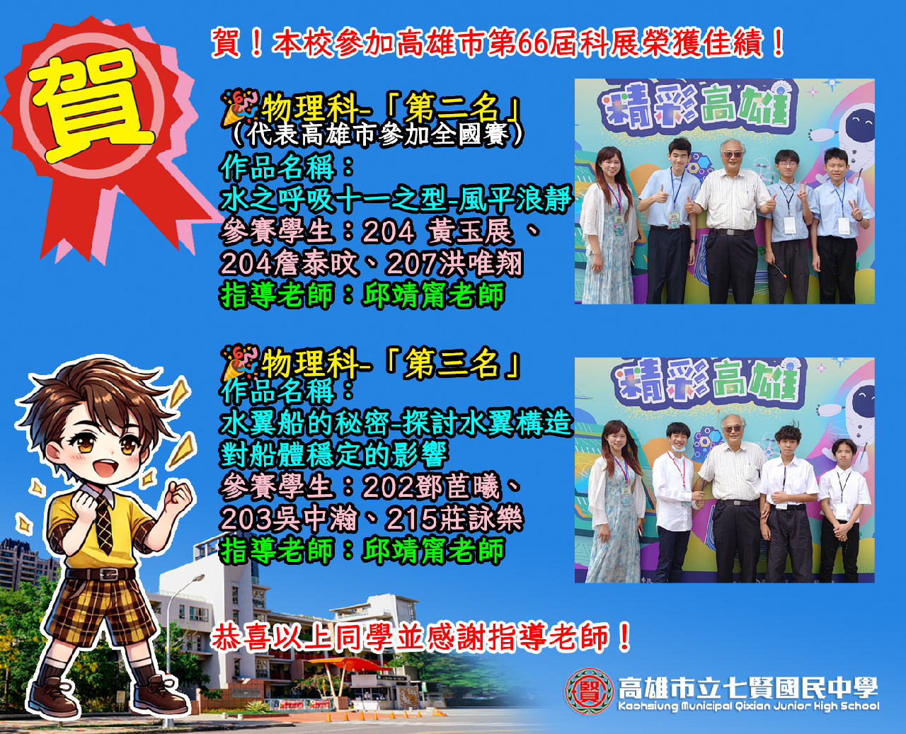 66屆科展物理科第二名